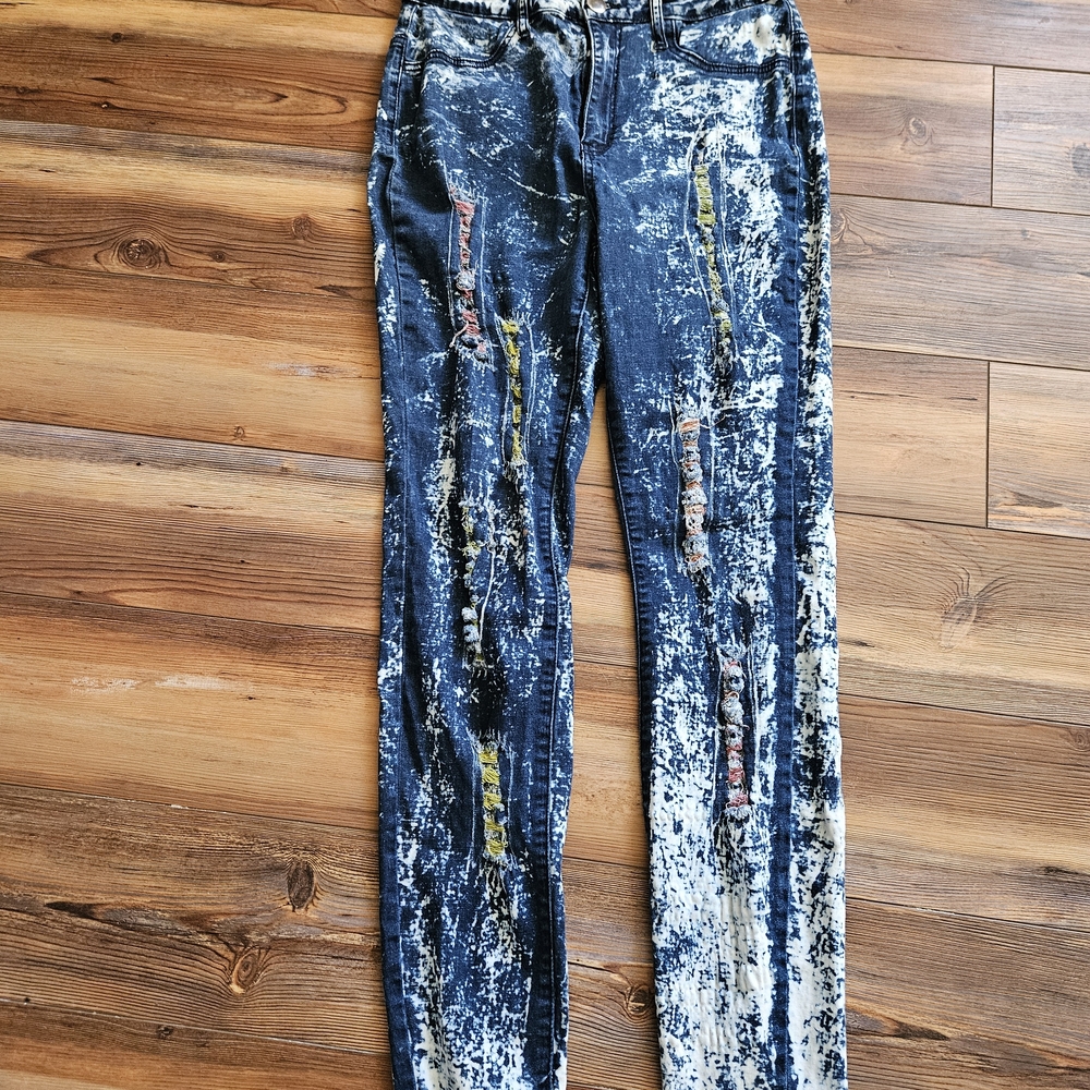 Distressed Skinny Jeans By K. Jordan - Picture 2 of 6
